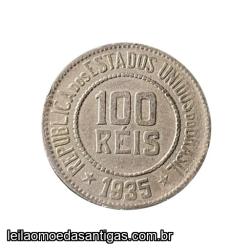 Moeda De 100 Réis De 1935